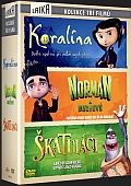 Kolekce 3x(DVD) - Koralína-Norman a duchové-Škatuláci (vyprodané)