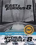 Rychle a zběsile 8 2disk (Blu-ray) + (DVD) (Fate of the Furious) - sběratelská limitovaná edice steelbook