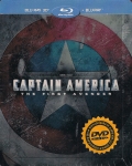 Captain America: První Avenger 3D+2D 2x(Blu-ray) - limitovaná edice steelbook (Captain America: The First Avenger) - BAZAR