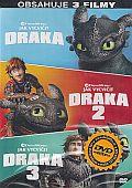 Jak vycvičit draka 1+2+3 3x(DVD) (How to Train Your Dragon 1-3)