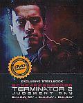 Terminator 2: Den zúčtování 3x(Blu-ray) (Terminator 2: Judgement Day) - limitovaná sběratelská edice steelbook - 3D + 2D + original - prodloužená digitálně restaurovaná verze (vyprodané)