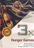 Hunger Games + Hunger Games: Vražedná pomsta + Hunger Games: Síla vzdoru 1. část 3x(DVD) - kolekce